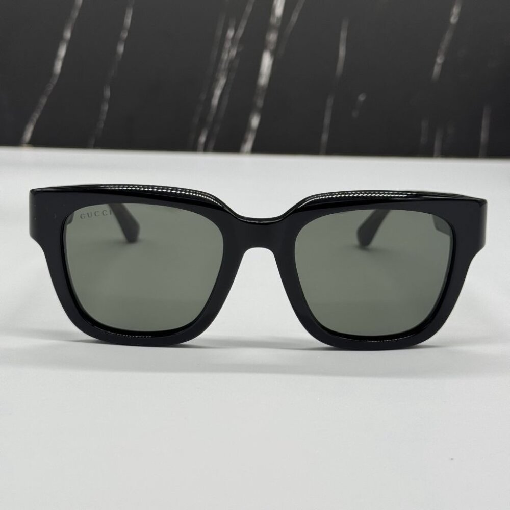 NEW GG1670SK 001 GUCCI SUNGLASSES BLACK HAVANA GREY UNISEX EYEWEAR GUCCI - Picture 4 of 12